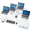 SW-US44HMG 磁石付きUSB2.0手動切替器(ハブ付き・4回路) SW-US44HMG / 磁石付きUSB2.0手動切替器(ハブ付き・4回路)