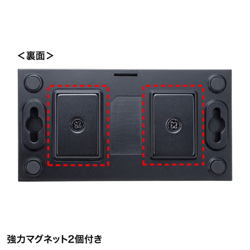 SW-US44HMG / 磁石付きUSB2.0手動切替器（ハブ付き・4回路）