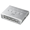 SW-US44HN USB2.0ハブ付き手動切替器(4回路) SW-US44HN / USB2.0ハブ付き手動切替器(4回路)