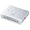 SW-US44H USB2.0ハブ付手動切替器(4回路) SW-US44H / USB2.0ハブ付手動切替器(4回路)