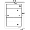 TA-LP10 マルチラベル(10面付・20シート) TA-LP10 / マルチラベル(10面付・20シート)