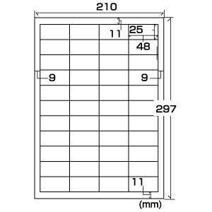 TA-LP44 / マルチラベル（44面付・20シート）