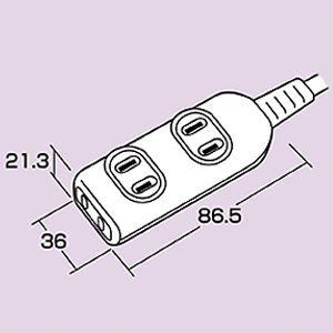 TAP-1W1 / シンプルタップ（1m）