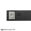 TAP-2210-3BK / 電源タップ 2P 10個口　強力ネオジムマグネット　シャッター付