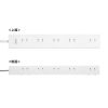 TAP-2210-3W 電源タップ 2P 10個口 強力ネオジムマグネット シャッター付 TAP-2210-3W / 電源タップ 2P 10個口 強力ネオジムマグネット シャッター付