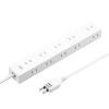 TAP-2210-5W 電源タップ 2P 10個口 強力ネオジムマグネット シャッター付 TAP-2210-5W / 電源タップ 2P 10個口 強力ネオジムマグネット シャッター付