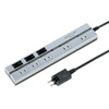 TAP-2531ES セイフティータップ(ACアダプタ対応・2P・5個口・2m・シルバー) TAP-2531ES / セイフティータップ(ACアダプタ対応・2P・5個口・2m・シルバー)