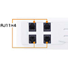 TAP-2711SP 雷ガードタップ(RJ11×4) TAP-2711SP / 雷ガードタップ(RJ11×4)