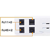 TAP-2712SP 雷ガードタップ(RJ-11×2、RJ45×2) TAP-2712SP / 雷ガードタップ(RJ-11×2、RJ45×2)