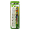 TAP-3651E 省エネタップ(6個口・2m、シャッター付) TAP-3651E / 省エネタップ(6個口・2m、シャッター付)
