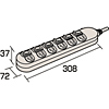 TAP-366SW 省エネタップ(3P・抜け止め) TAP-366SW / 省エネタップ(3P・抜け止め)