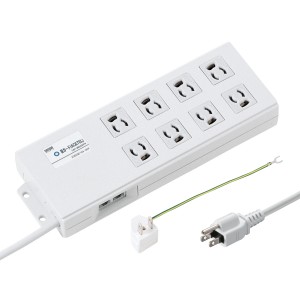 TAP-3805SPN / 雷ガードタップ(3P・8個口・2m)