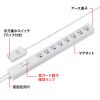 TAP-3812NFN ノイズフィルタタップ(3P・8個口・2m) TAP-3812NFN / ノイズフィルタタップ(3P・8個口・2m)