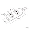 TAP-3W10N / 電源タップ（2P・3個口・10m）