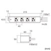 TAP-5433MGN2-3 手元スイッチ付き抜け止めタップ(3P・4個口・3m) TAP-5433MGN2-3 / 手元スイッチ付き抜け止めタップ(3P・4個口・3m)