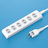 TAP-6W2 タップ(2P・6個口・2m) TAP-6W2 / タップ(2P・6個口・2m)