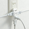 TAP-AC10W スイングミニタップ(2P・4個口・ホワイト) TAP-AC10W / スイングミニタップ(2P・4個口・ホワイト)