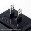TAP-AC3BK トリプルタップ(2P・3個口・ブラック) TAP-AC3BK / トリプルタップ(2P・3個口・ブラック)