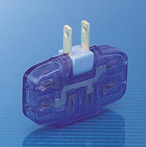 TAP-AC7CBL / スケルトン平トリプルタップ(クリアブルー)