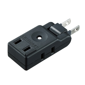 TAP-AC9BK / スイングミニタップ(2P・3個口・ブラック)