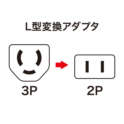 TAP-AD11 / L型変換アダプタ（3P・1個口）