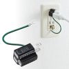 TAP-AD8BK 3P→2P変換アダプタ(ブラック) TAP-AD8BK / 3P→2P変換アダプタ(ブラック)