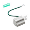 TAP-AD8GY 3P→2P変換アダプタ(グレー) TAP-AD8GY / 3P→2P変換アダプタ(グレー)