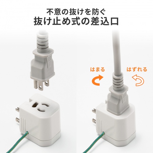 TAP-ADSP2W / 雷ガード,温度&電流ヒューズ内蔵アダプタ