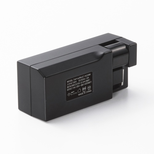 TAP-AZMUC1AC2BK / モバイルタップ（AC×2個口＋USB-A×1＋Type-C×1）