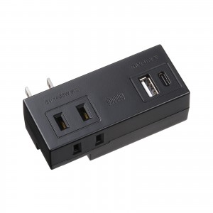TAP-AZMUC1AC2BK / モバイルタップ(AC×2個口+USB-A×1+Type-C×1)