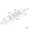 TAP-B102U-2W USB充電ポート付き便利タップ(2P・4個口+USB2ポート・2m) TAP-B102U-2W / USB充電ポート付き便利タップ(2P・4個口+USB2ポート・2m)