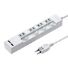 TAP-B102U-2W USB充電ポート付き便利タップ(2P・4個口+USB2ポート・2m) TAP-B102U-2W / USB充電ポート付き便利タップ(2P・4個口+USB2ポート・2m)
