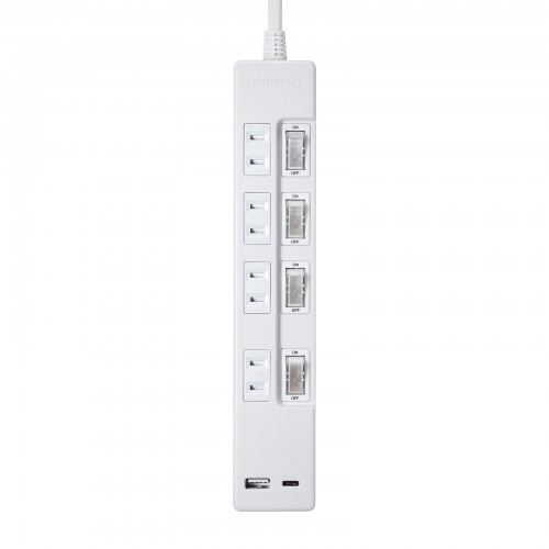 TAP-B102UC-2W / USB充電機能付きタップ Type-C搭載（2P・4個口・2m）