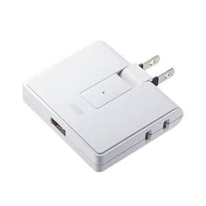 TAP-B104U / USB充電ポート付きモバイルタップ(2P・2個口+USB1ポート)