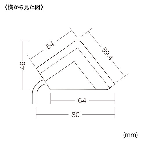 TAP-B105U-3BK / USB充電ポート付き便利タップ（クランプ固定式）ブラック