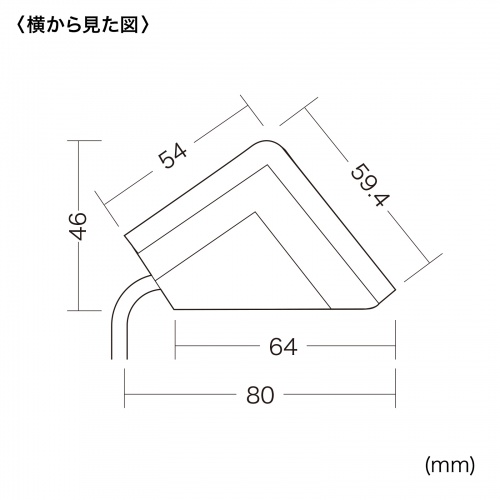 TAP-B105U-3WN / クランプ固定式タップ（ホワイト）