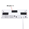 TAP-B105U-3W USB充電ポート付き便利タップ(クランプ固定式) TAP-B105U-3W / USB充電ポート付き便利タップ(クランプ固定式)