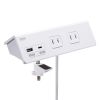 TAP-B105UC-3W クランプ固定式タップ(2P・4個口・ホワイト) TAP-B105UC-3W / クランプ固定式タップ(2P・4個口・ホワイト)