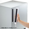 TAP-B106U-1W USB充電ポート付き節電タップ(面ファスナー付き) TAP-B106U-1W / USB充電ポート付き節電タップ(面ファスナー付き)