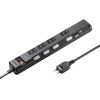 TAP-B107UC-1BK 節電タップ(2P・4個口・1m・ブラック) TAP-B107UC-1BK / 節電タップ(2P・4個口・1m・ブラック)