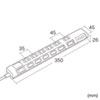 TAP-B108U-3W USB充電ポート付き節電タップ(面ファスナー付き) TAP-B108U-3W / USB充電ポート付き節電タップ(面ファスナー付き)
