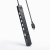 TAP-B108UC-1BK 節電タップ(2P・6個口・1m・ブラック) TAP-B108UC-1BK / 節電タップ(2P・6個口・1m・ブラック)