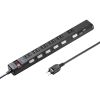 TAP-B108UC-1BK 節電タップ(2P・6個口・1m・ブラック) TAP-B108UC-1BK / 節電タップ(2P・6個口・1m・ブラック)