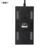 TAP-B109U-3BKN USB充電ポート付きタップ 平型 ブラック TAP-B109U-3BKN / USB充電ポート付きタップ 平型 ブラック