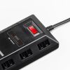 TAP-B109U-3BKN USB充電ポート付きタップ 平型 ブラック TAP-B109U-3BKN / USB充電ポート付きタップ 平型 ブラック