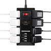 TAP-B109U-3BK USB充電ポート付きタップ(USB充電ポート付き・平型・ブラック) TAP-B109U-3BK / USB充電ポート付きタップ(USB充電ポート付き・平型・ブラック)