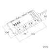 TAP-B109U-3WN USB充電機能付き平型タップ ホワイト TAP-B109U-3WN / USB充電機能付き平型タップ ホワイト