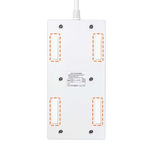 TAP-B109U-3WN / USB充電ポート付きタップ 平型 ホワイト