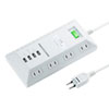 TAP-B109U-3W 会議用電源タップ(USB充電ポート付き・平型・テレワーク向け) TAP-B109U-3W / 会議用電源タップ(USB充電ポート付き・平型・テレワーク向け)