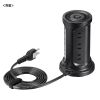 TAP-B112C1A2BK USB充電機能付きタワー型タップ ブラック TAP-B112C1A2BK / USB充電機能付きタワー型タップ ブラック